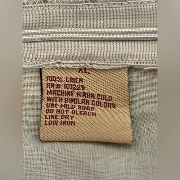 VINTAGE Deadstock Y2K Linen Pant Utility Jogger NEW Green Streetwear 90s Pull XL - Picture 12 of 14